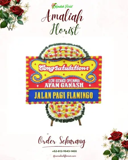 Sewa Papan Bunga Woloan Satu Utara